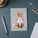 'Contemplation' Fox Small Notebook