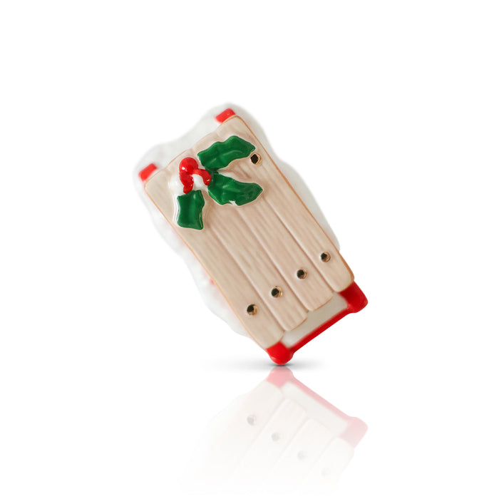 Nora Fleming ho ho whoa! Vintage Sled Mini