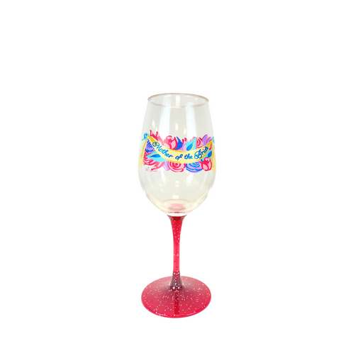 Mother of the Bride Acrylic Lolita Wine Glass
