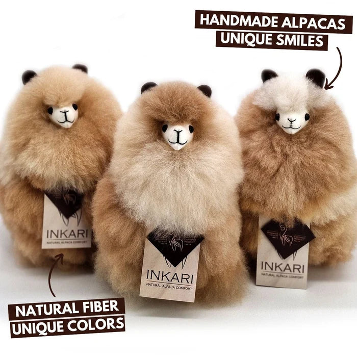 Inkari Naturals Sandstone Small Alpaca Plush
