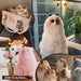 a collage of different ways to display alpaca plush with text "how to alpaca..."