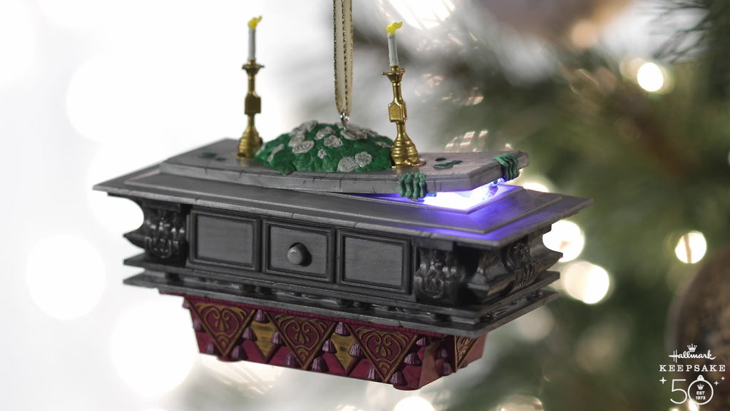 Disney The Haunted Mansion Collection The Coffin in the Conservatory 2023 Ornament With Light and Sound