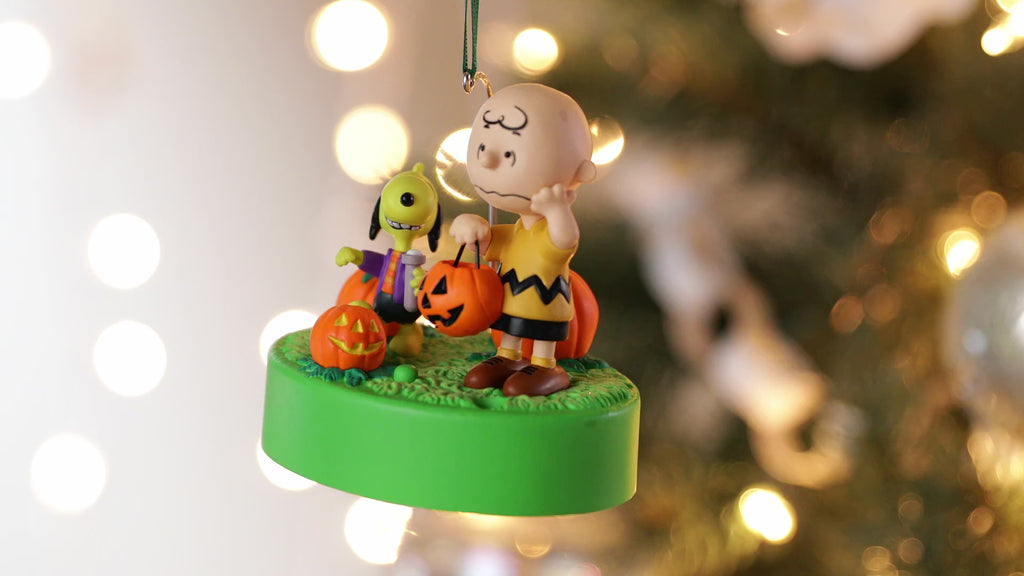 The Peanuts® Gang Trick-or-Treating Pals 2024 Ornament With Light and Sound