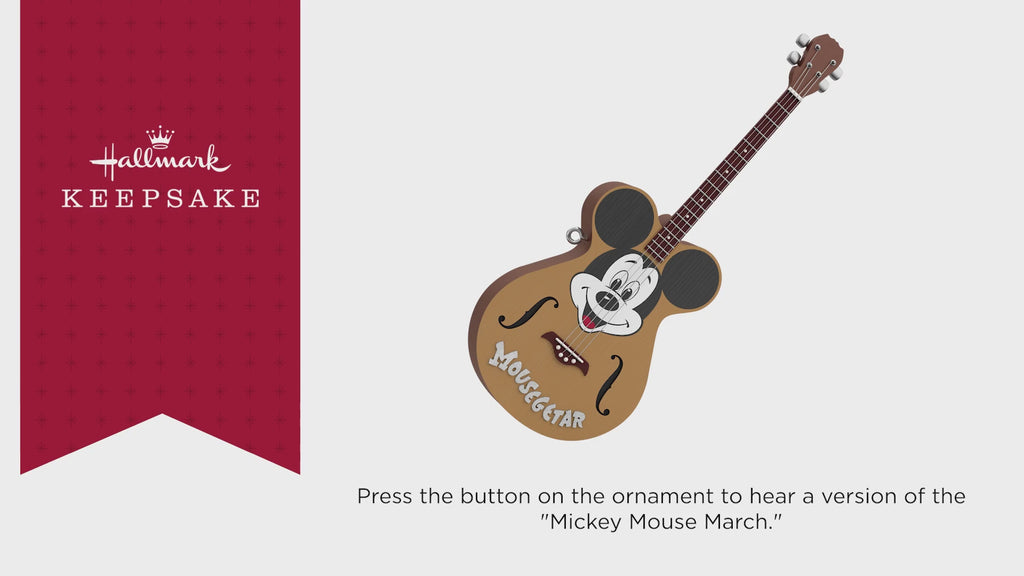Disney Mickey Mouse Mousegetar 2024 Musical Ornament