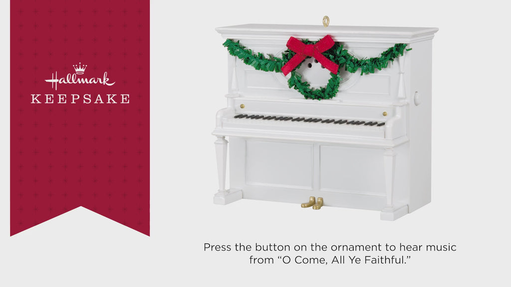 Joy to the World Piano 2024 Musical Ornament