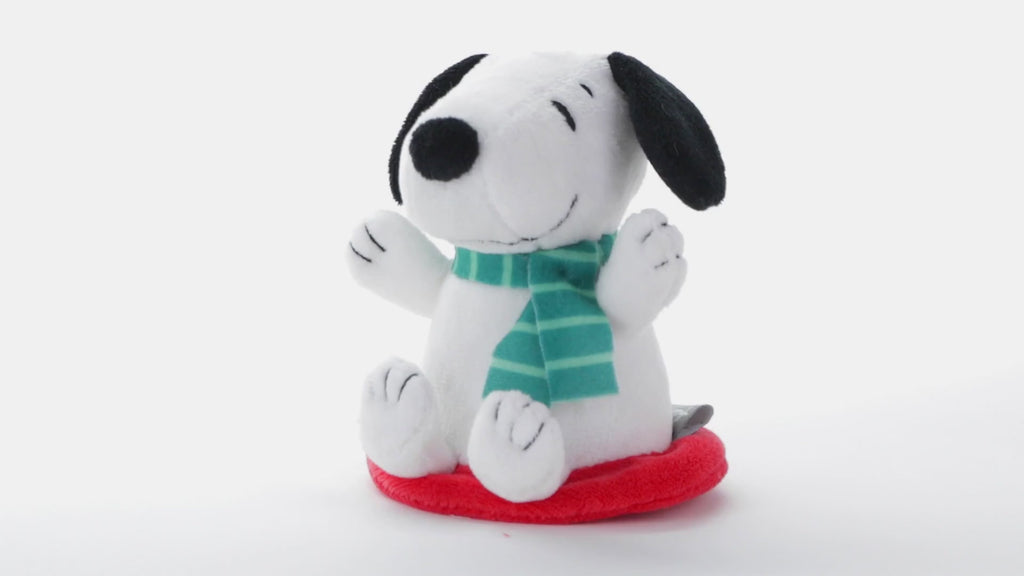 Peanuts® Zip-Along Snoopy on Red Disc Plush Toy