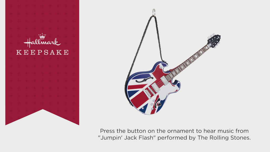 Jumpin' Jack Flash Guitar 2024 Musical Ornament