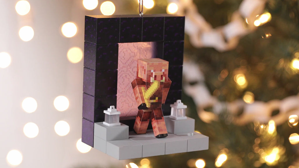Minecraft Nether Portal 2024 Ornament With Light