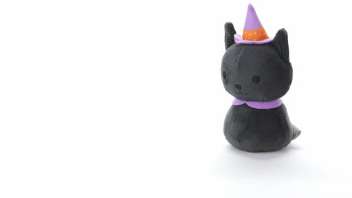 Zip-Along Black Cat Halloween Plush Toy