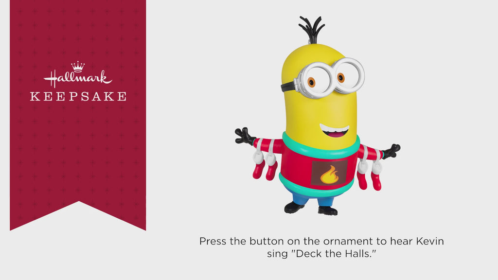 Minions Kevin Decks the Halls 2024 Ornament With Sound