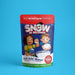 Product packaging for 'Snow in Seconds' on a blue background