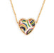 Forever Friends Gold Art Heart Necklace