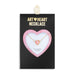Be Courageous & Strong Gold Art Heart Necklace