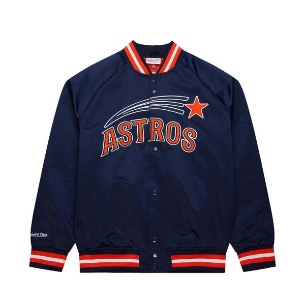 Mitchell and Ness Lightweight Satin Jacket - Houston Astros