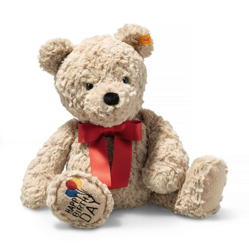 Steiff Jimmy “Happy Birthday” Teddy Bear with Bow, 14"