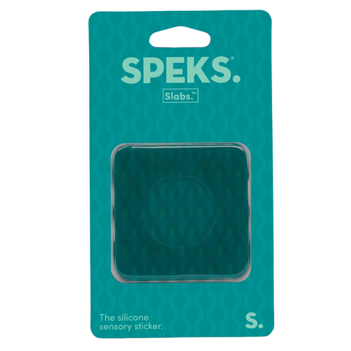 Teal Mesh Square Slabs Silicone Sensory Sticker