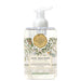 Foaming Shea Butter Hand Soap bottle with floral design and Michel Design Works branding on a white background.