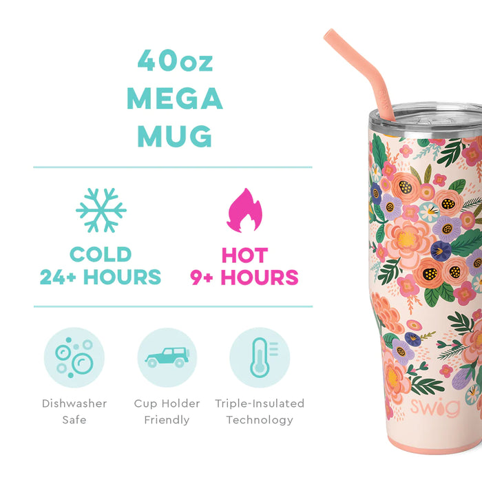 Swig Full Bloom 40oz Mega Mug