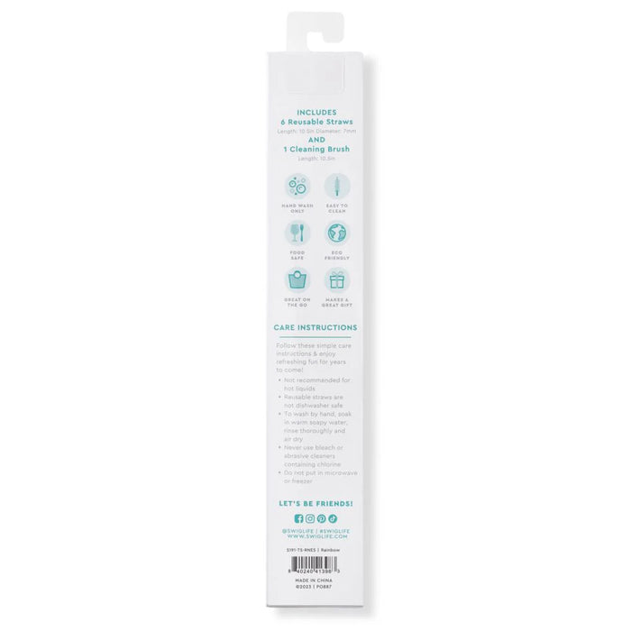 Product packaging with cleaning brush and towel included on a white background