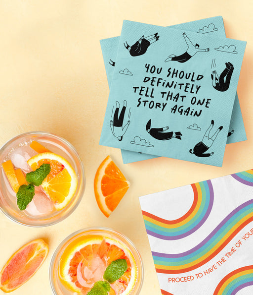 Two Left Feet®️ The Reluctant Host Cocktail Napkins