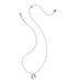 Kendra Scott Mini Elisa and Dira Silver Necklace in Green Lab Grown Opal