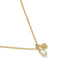 Kendra Scott Mini Elisa and Dira Gold Necklace in Bright White Lab Grown Opal