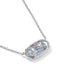 Kendra Scott Elisa USA Silver Pendant Necklace in in Red White Blue Star Illusion
