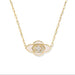 Kendra Scott Abbie Medallion Gold Pendant Necklace in Neutral Mix