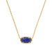 Kendra Scott Elisa Gold Pendant Necklace in Indigo Kyocera Opal