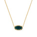 Kendra Scott Elisa Gold Pendant Necklace in Night Kyocera Opal