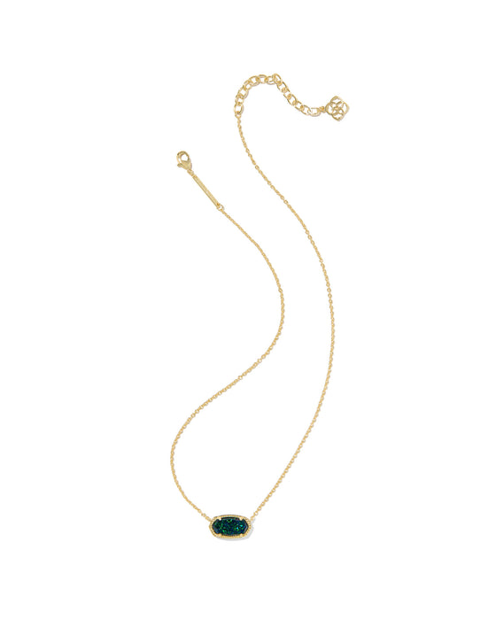 Kendra Scott Elisa Gold Pendant Necklace in Night Kyocera Opal