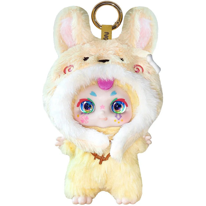 Plush keychain with a cute design on a white background