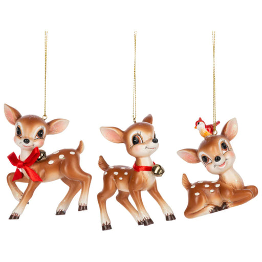 Vintage Deer Ornaments