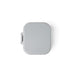 Square gray compact mirror on a white background