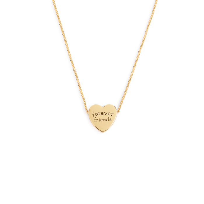 Forever Friends Gold Art Heart Necklace