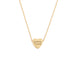 Forever Friends Gold Art Heart Necklace
