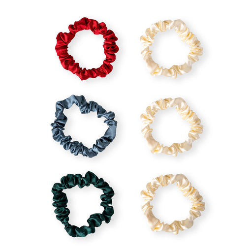 Crush™ Pretty Festive Holiday Satin Scrunchies