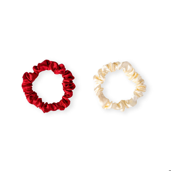 Crush™ Pretty Festive Holiday Satin Scrunchies