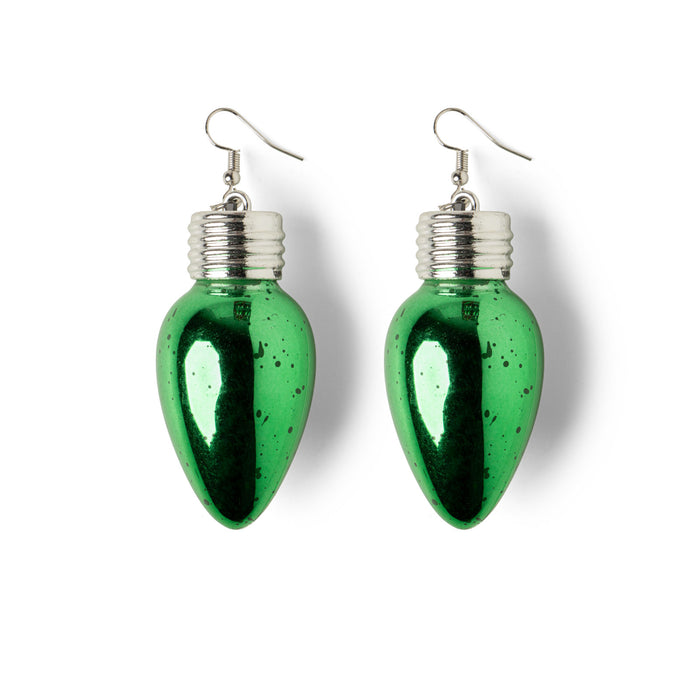Lotsa LITES! Holiday Frost Bulb Earrings