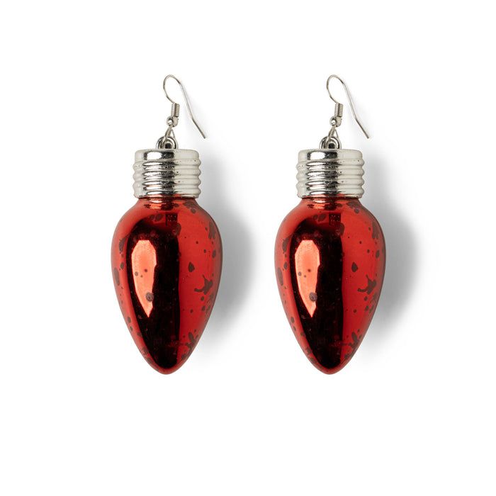 Lotsa LITES! Holiday Frost Bulb Earrings