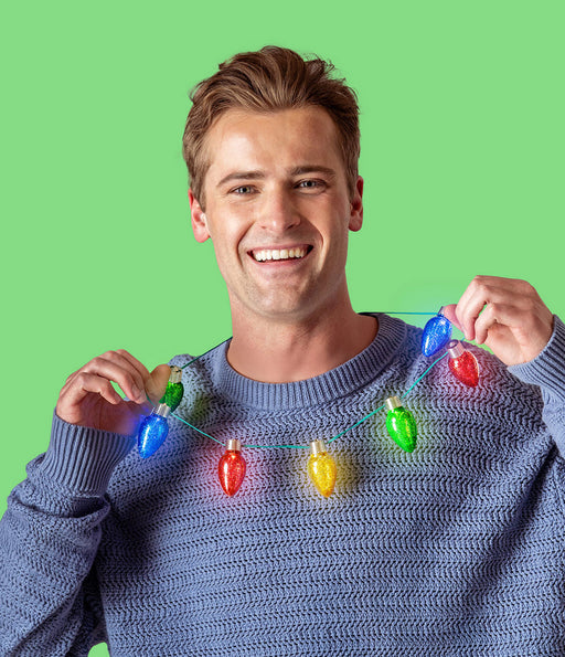 Lotsa LITES! JUMBO Flashing Holiday Necklace