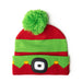 Night Scope™ Kid’s Christmas Rechargeable LED Pom Hat elf stripes