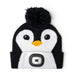 Night Scope™ Kid’s Christmas Rechargeable LED Pom Hat penguin