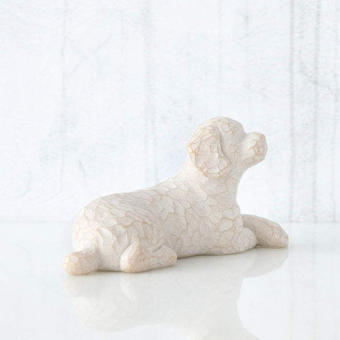 Willow Tree Love My Dog (small, lying down) Figure