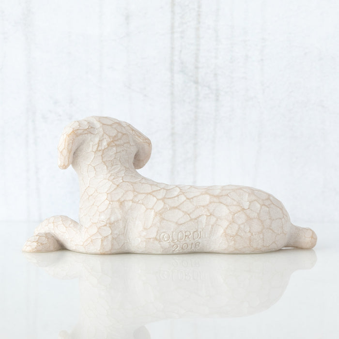 Willow Tree Love My Dog (small, lying down) Figure