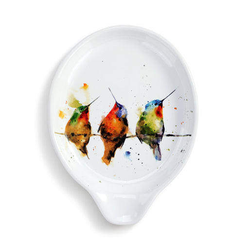 Dean Crouser Hummingbirds on a Wire Oval Spoon Rest