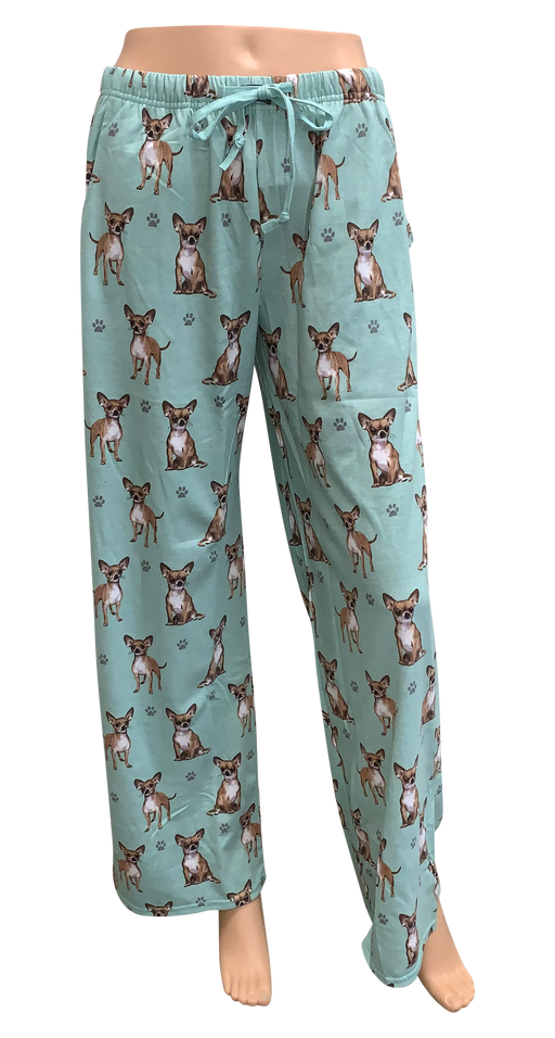 Dog Print Lounge Pants - Chihuahua