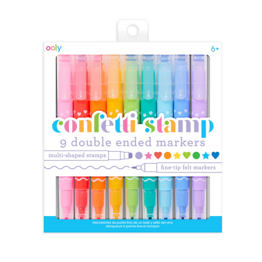 Confetti Stamp Double-ended Markers