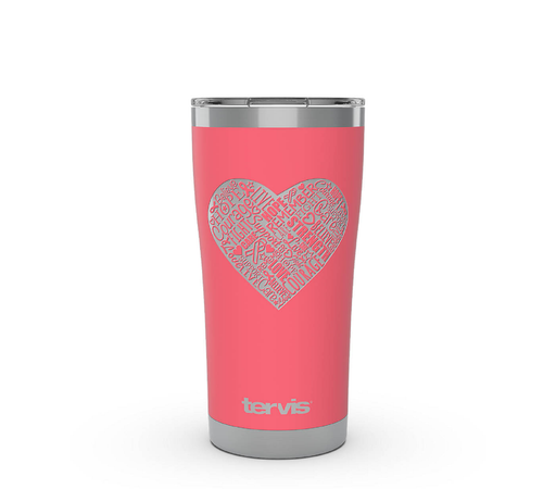 breast cancer tervis stainless steel travel tumbler mug cup
