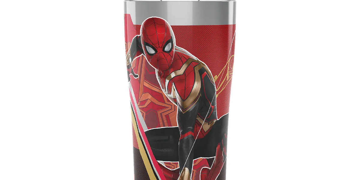 TERVIS TUMBLERS STAR WARS & SPIDERMAN 6 1/4X 3 3/8 Excellent cond